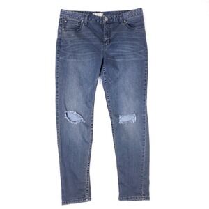 Free People Distressed Ripped Jeans Womens 30 Slim Fit Casual Grunge Streetwear‎